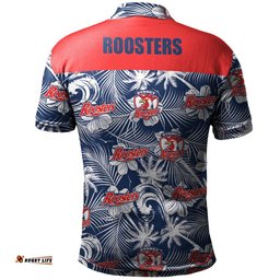 Sydney Roosters Polo Shirt Tropical Seamless - NRL
