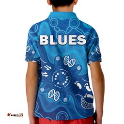 NSW Blues Polo Shirt New South Wales Aboriginal Art