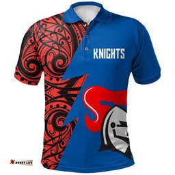 Newcastle Knights Polo Shirt Maori Original- NRL