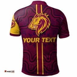 Broncos Rugby Polo Shirt - Custom Broncos Logo Aboriginal Indigenous Sport Style Polo Shirt