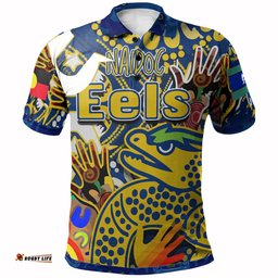 Naidoc Eels Rugby Custom Polo Shirt - Eels NAIDOC Week celebrations RLT13