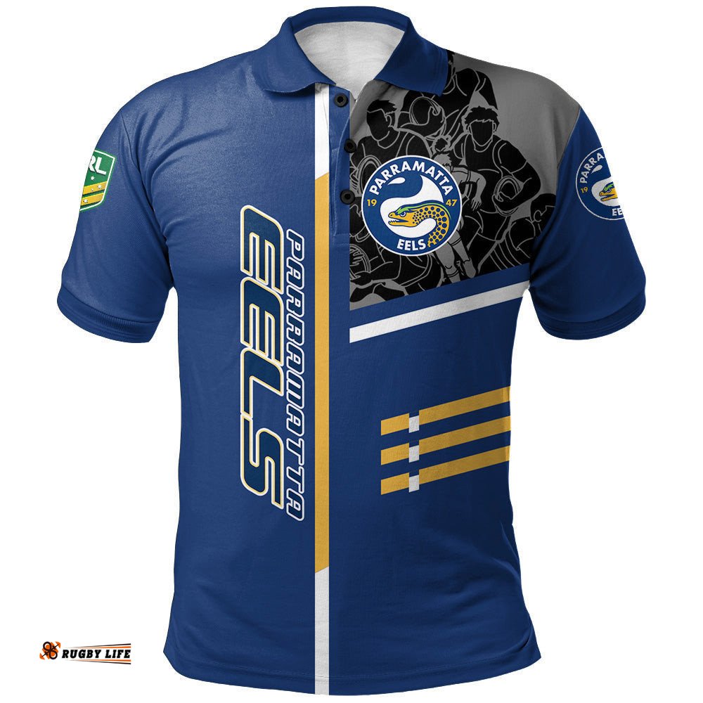 Parramatta Eels Polo Shirt Personalized Rugby For Fan - NRL