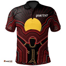 Aboriginal Personalised  Polo Shirt - The Sun Always Shines