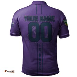 Melbourne Storm Polo Shirt Personalized Rugby For Fan - NRL