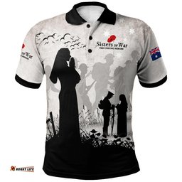 Anzac Day Polo Shirt - Sisters Of War
