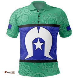 Polo Shirt, Torres Strait Islands Aboriginal Patterns