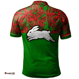 South Sydney Rabbitohs Polo Shirt Coconut Tree- NRL