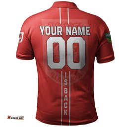 St. George Illawarra Dragons Polo Shirt Personalized Rugby For Fan - NRL