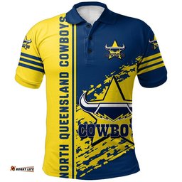 North Queensland Cowboys Polo Shirt Quarter Style - NRL
