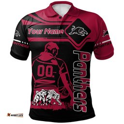 Penrith Panthers Polo Shirt Personalized Pentagon Style- NRL
