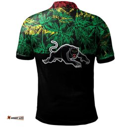 Penrith Panthers Polo Shirt Coconut Tree- NRL