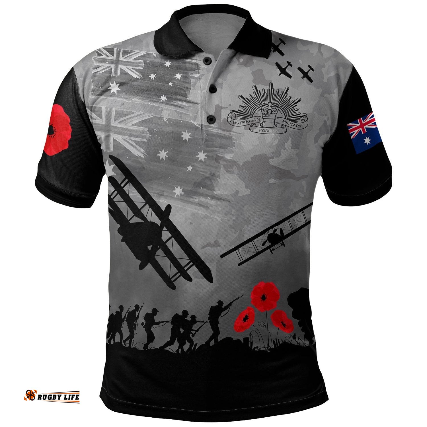 Anzac Polo Shirt - Lest We Forget
