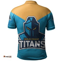 Gold Coast Titans Polo Shirt Drinking style - NRL