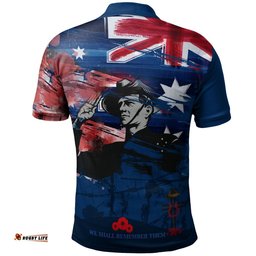 Anzac Day Polo Shirt - We Shall Remember Them