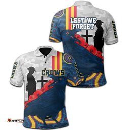 Adelaide Polo Shirt Special Crows Anzac Day