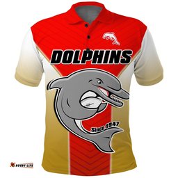 Dolphins Rugby Polo Shirt Since 1947 Dynamic Version