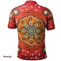 Aboriginal Polo Shirt - Indigenous Art Patterns Ver01