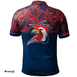 Sydney Roosters Polo Shirt Coconut Tree- NRL