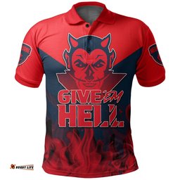 Custom Personalised Demons Polo Shirt-GIVE 'EM HELL
