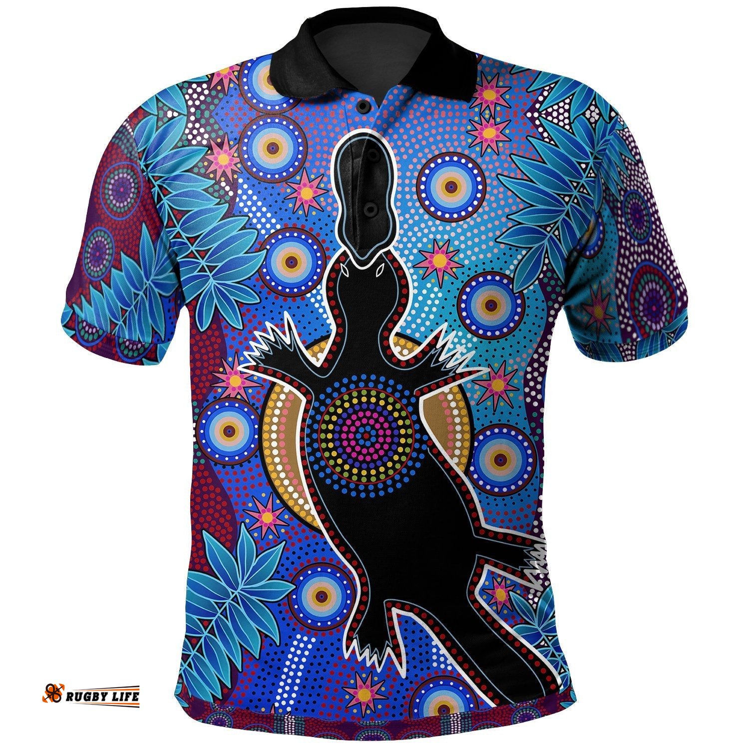 Aboriginal Polo Shirt - Indigenous Platypus