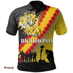 Richmond Tigers Polo Shirt Anzac Day