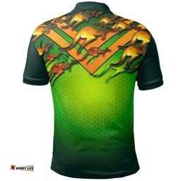 Polo Shirt - Australian Kangaroo Shirt Aussie National Colors