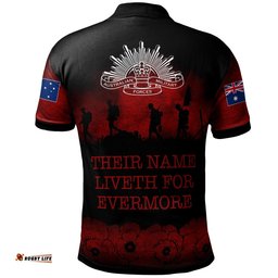 Anzac Polo Shirt - Their Name Liveth For Evermore