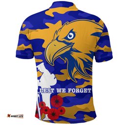 Eagles Anzac Polo Shirt West Coast Simple