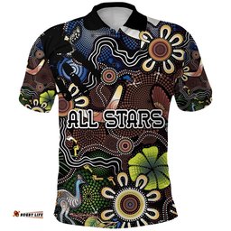 Indigenous Polo Shirt All Stars Ethnic Style