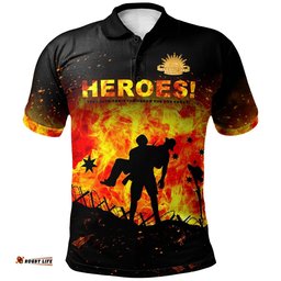 Anzac Day Polo Shirt - Anzac Heroes