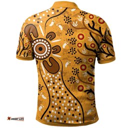 Polo Shirt - Aboriginal Art In Spring Style