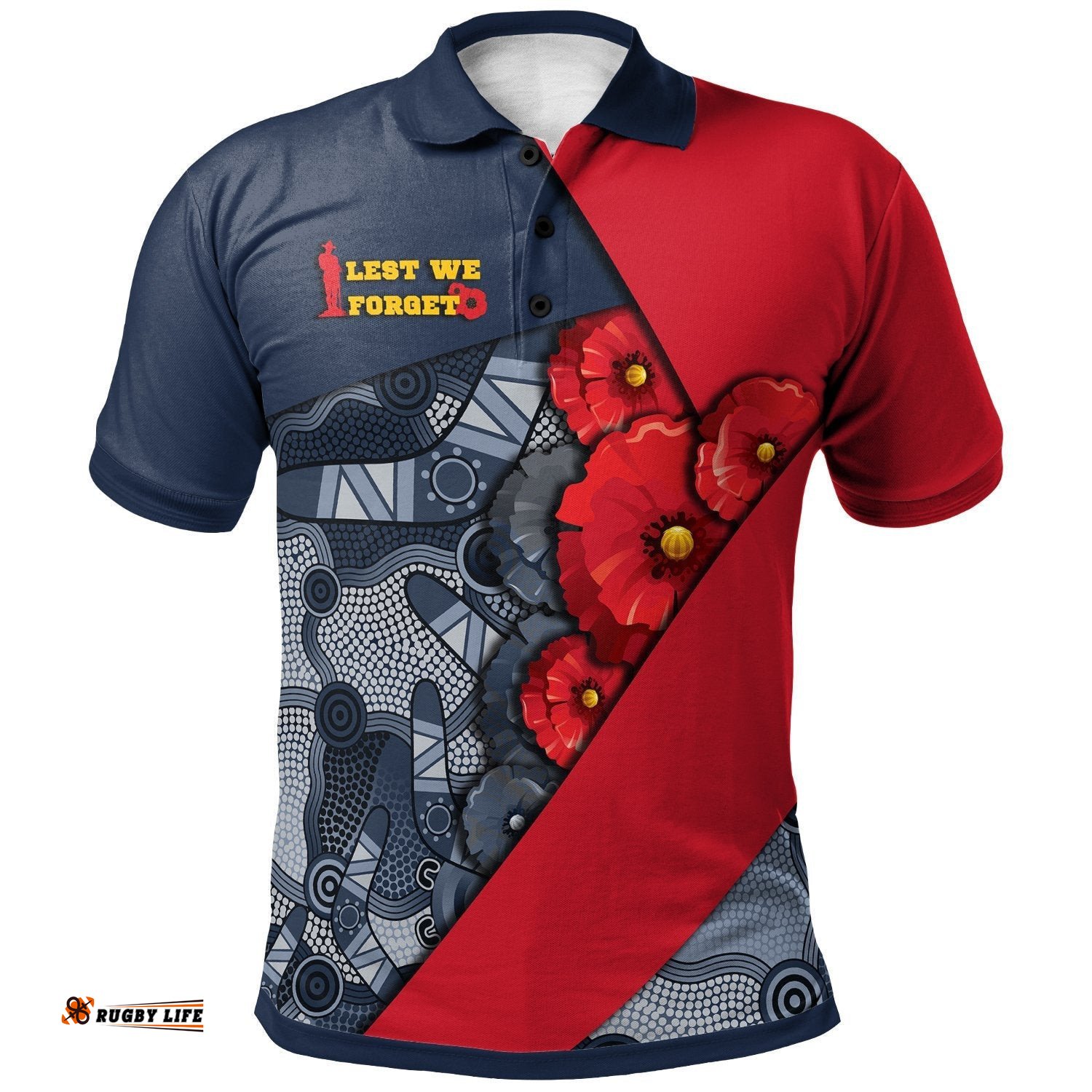 Aboriginal Polo Shirt, Anzac Day
