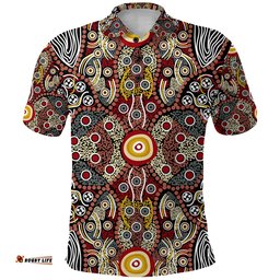 Custom Personalised Aboriginal Art Dot Vibes Polo Shirt Indigenous - NO.1