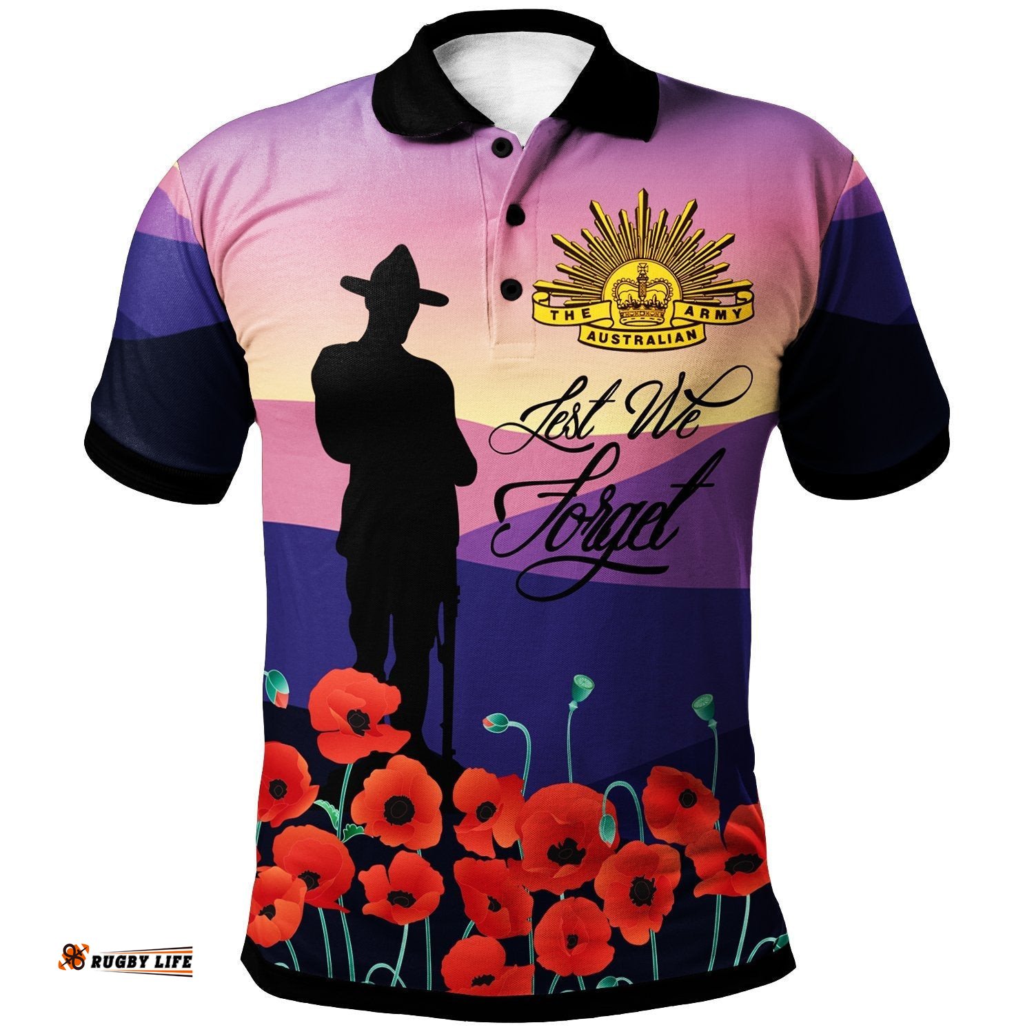 Polo Shirt - Lest We Forget