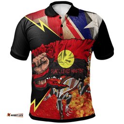 Polo Shirt, Aboriginal Black Live Matter-