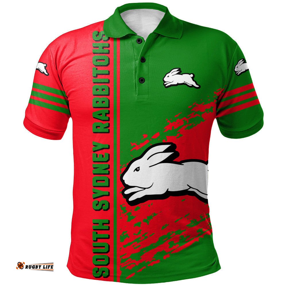 South Sydney Rabbitohs Polo Shirt Quarter Style - NRL