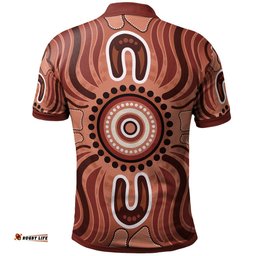 Aboriginal Polo Shirt - Indigenous Art Patterns Ver02
