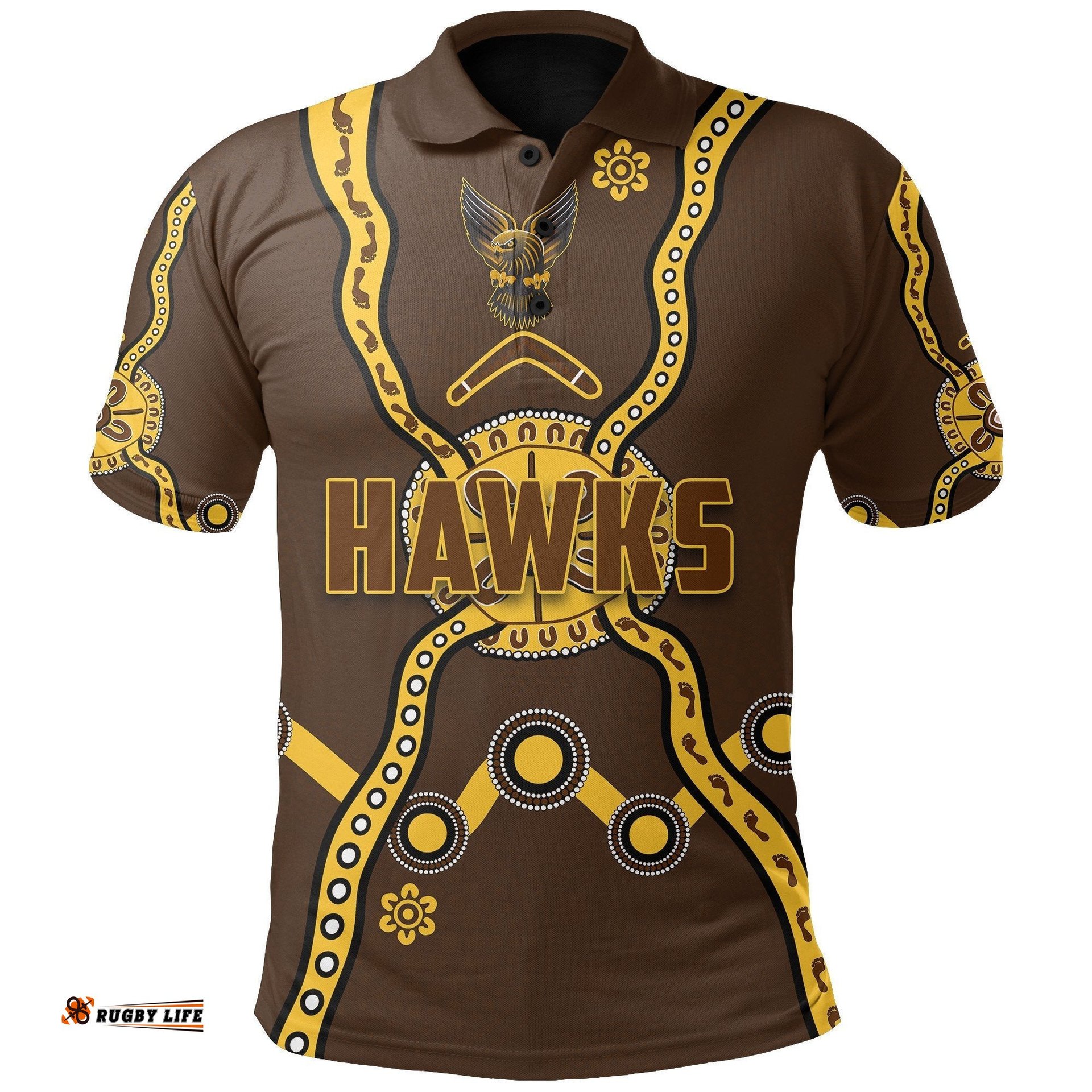 Hawks Indigenous Polo Shirt The Family Club