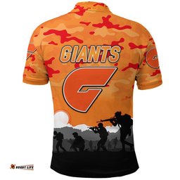 Greater Western Sydney Giants ANZAC Polo Shirt Simple Style