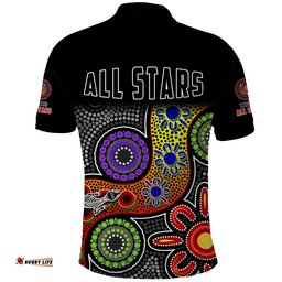 All Stars Christmas Polo Shirt Indigenous Dreamtime