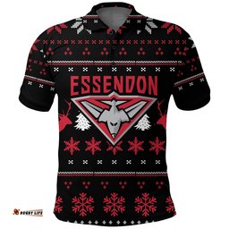 Essendon Polo Shirt - Christmas Ugly Style -