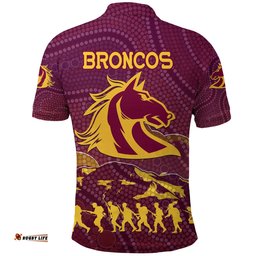 Brisbane Broncos Polo Shirt Anzac Day Country Style