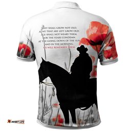 Anzac Lest We Forget Polo Shirts - Australian Light Horse