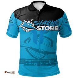 Cronulla-Sutherland Sharks Polo Shirt Drinking style - NRL