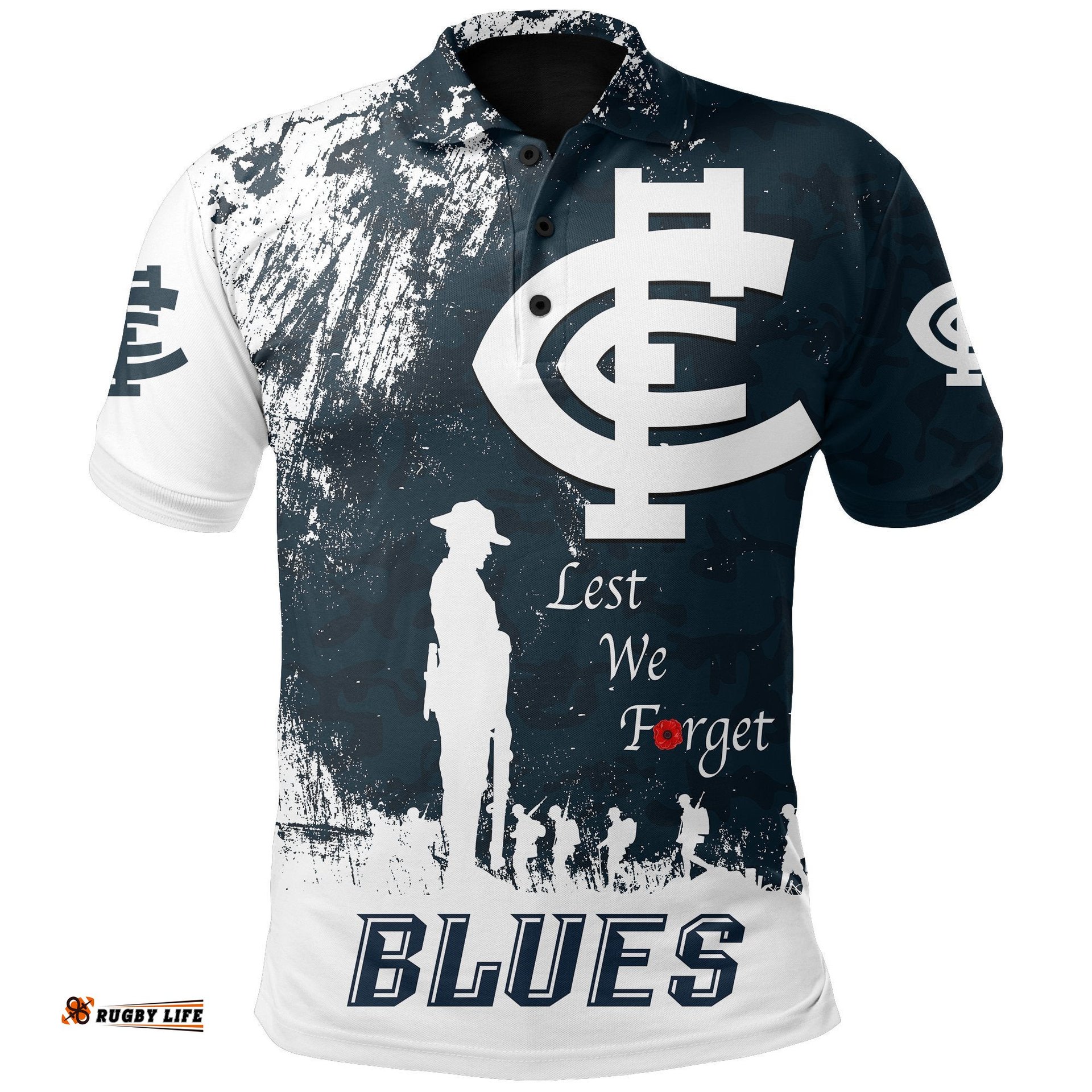 Australia Polo Shirt Blues Anzac Day