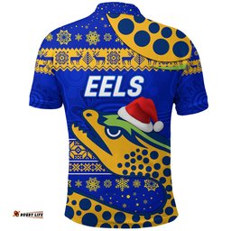 Parramatta Eels Polo Shirt Christmas Simple Style - Blue