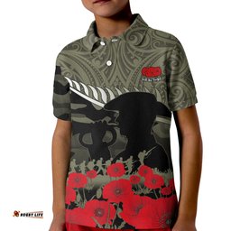 New Zealand ANZAC 2022 Polo Shirt Maori Camouflage