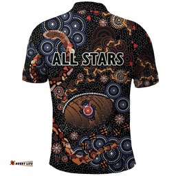 Custom Personalised Indigenous Polo Shirt All Stars
