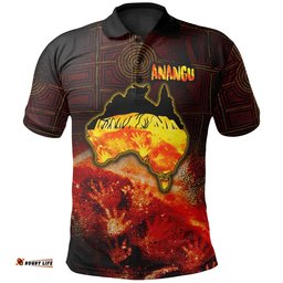 Aboriginal Polo Shirt - Anangu Custodians