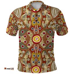 Custom Personalised Aboriginal Art Dot Vibes Polo Shirt Indigenous - NO.2